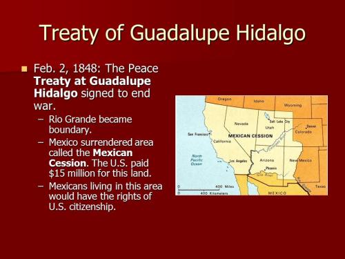 THE TREATY OG GUADALUPE HIDALGO