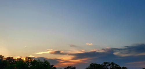 Sunset over the campsite