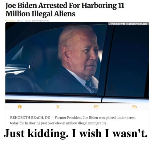 Biden arrested Babylon Bee