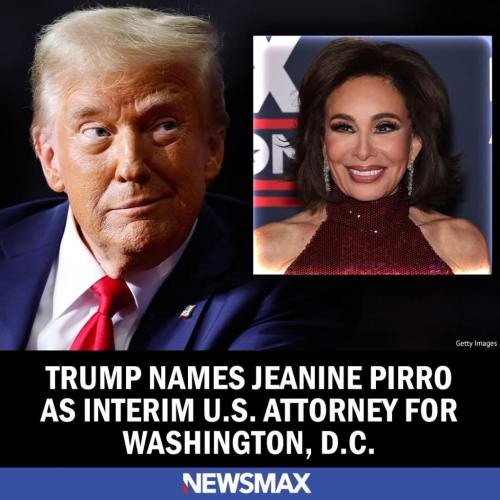 Trump names Jeanine Pirro interim AG for DC