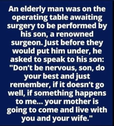 live with you and y our wife