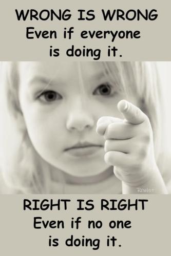 Right & Wrong