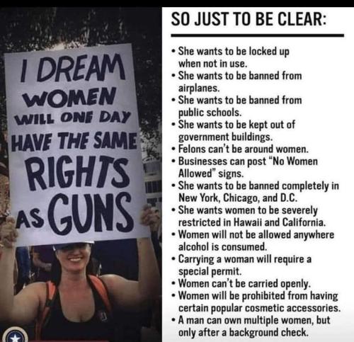 So basically, "feminists" are demanding this: