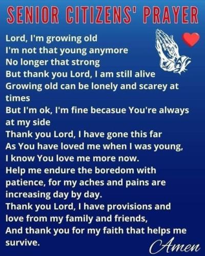 prayer for senior