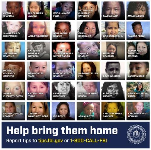 MISSING CHILDREN FBI