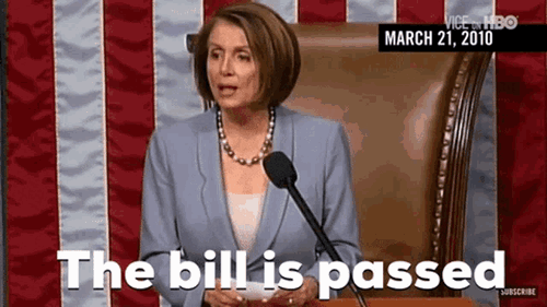 nancy pelosi-the-bill-is-passed