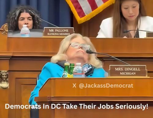 Debbie Dingell falls asleep