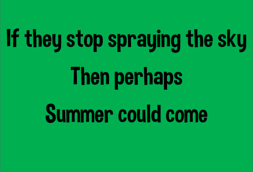 spraying the sky