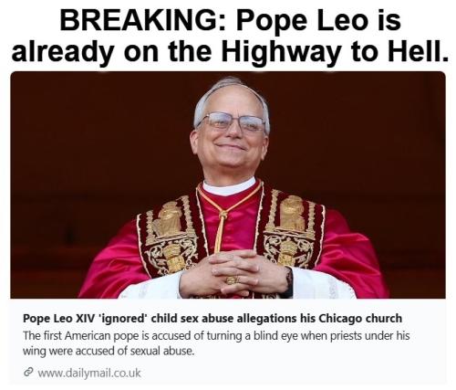 BREAKING Pope Leo is already on the Highway to Hell.661px