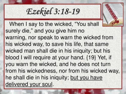 EZEKIEL 3 18