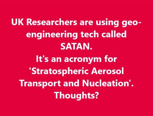 Acronym For Geoengineering Is