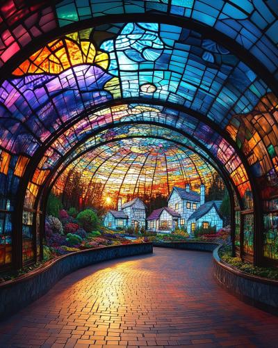 Beautiful-Stained-Glass-Ceiling-of-a-Building-AI-Artwork-5_1