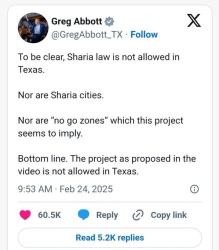SHARIA LAW TEXAS