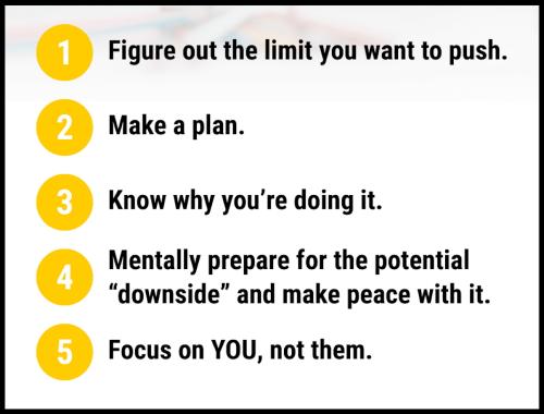 1D-5 Steps to Push Your Limits