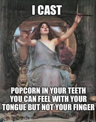 i cast popcorn