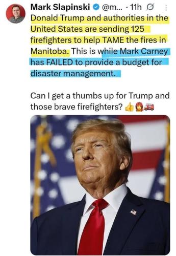 trump sends firefighters