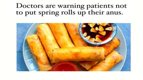 Doctors warning patients about spring rolls Bitchute video cover