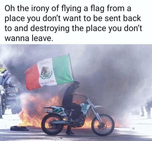 flying a flag