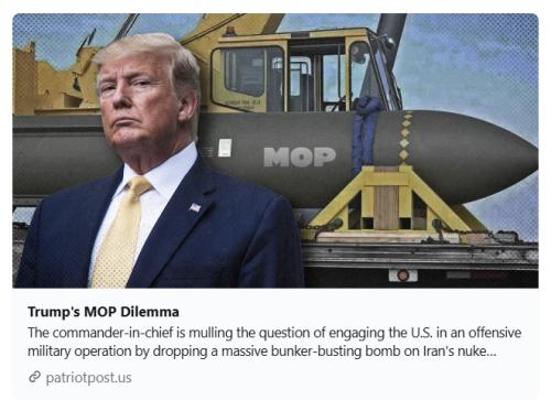 Trump's MOP Dilemma Screenshot