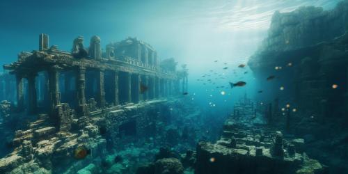 the-mystical-sunken-city-a-half-submerged-view-of-atlantis-in-crystal-blue-waters-ai-generated-free-photo