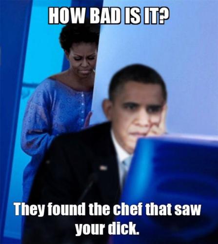 obamas chef saw michelles dick