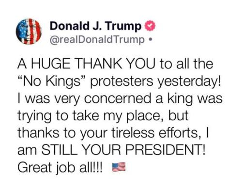 NO KINGS TRUMP