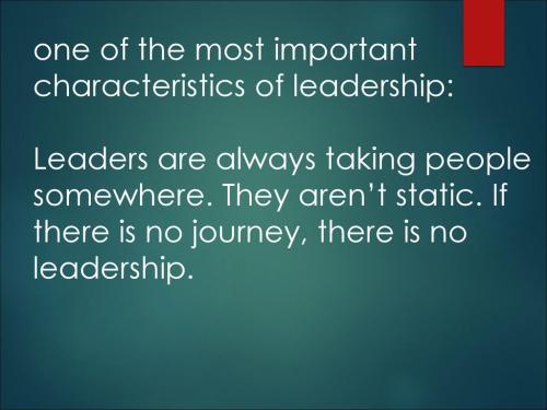 1-Leaders Take People Somewhere