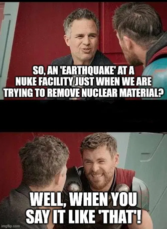 earthquake at nuke facility in Iran