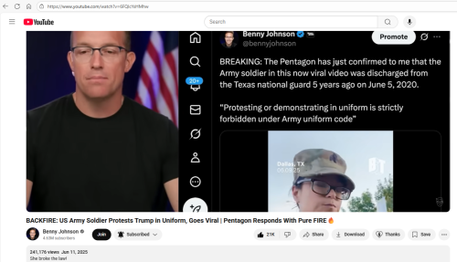 Liberal loon discharged from military