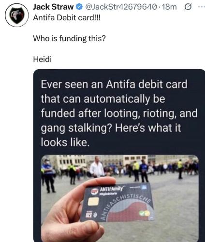 antifa charge card