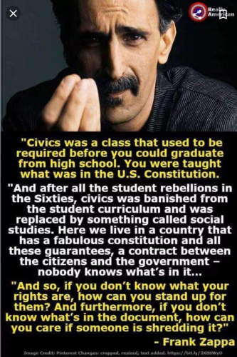 CIVICS FRANK ZAPPA