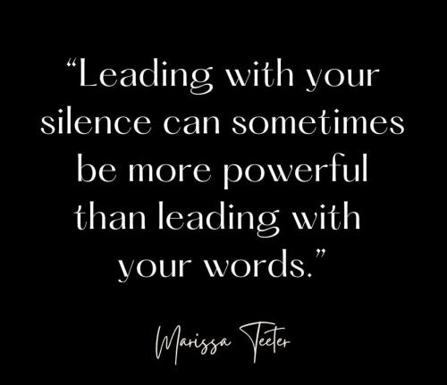 1-Leading with Silence