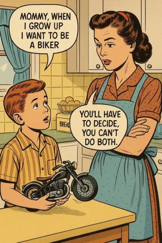 When I grow up I want to be a biker