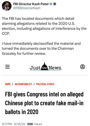 2020 STOLEN BY CHINA