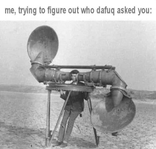 who dafuq asked you