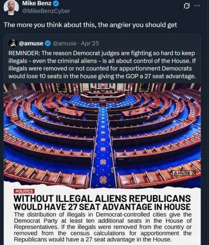 ILLEGAL ALIENS HOUSE SEATS