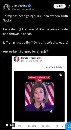 Are we being primed for arrests