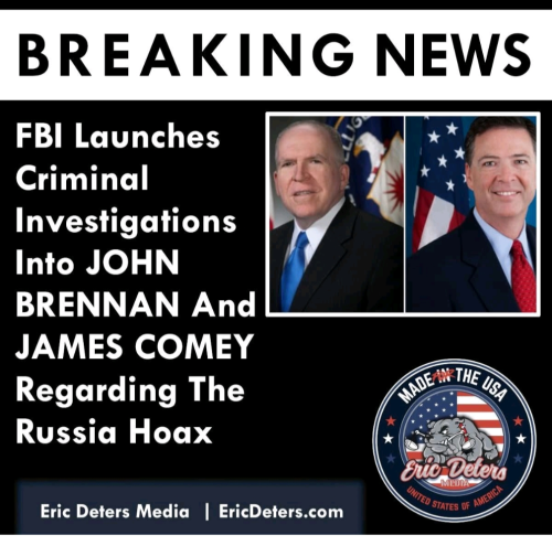Former CIA Director John Brennan and former FBI Director James Comey are currently under criminal investigation