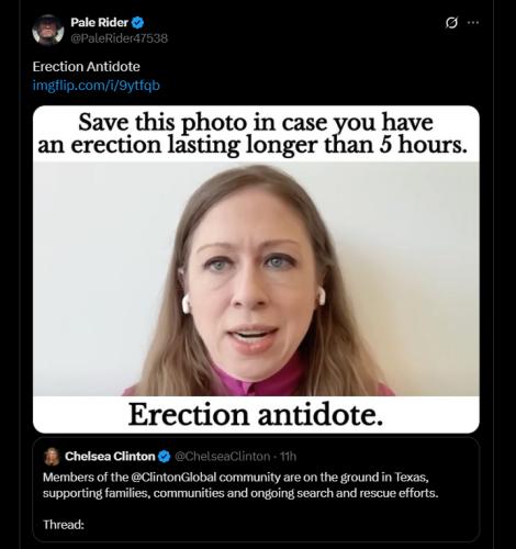 Pale Rider Chelsea Clinton tweet