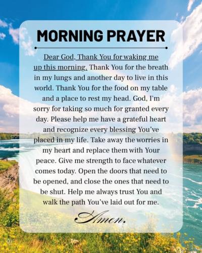 morning prayer 13
