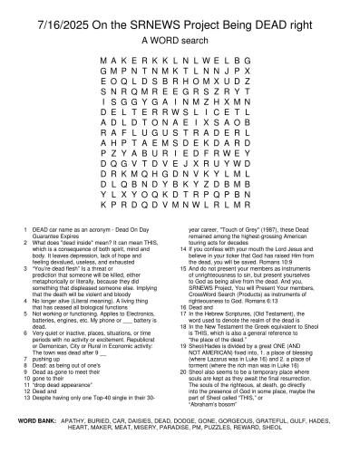 7162025OnTheSRNEWSProjectBeingDEADRight