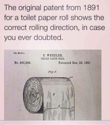 toilet paper direction