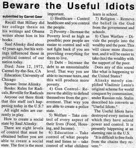 USELESS IDIOTS HILLARY