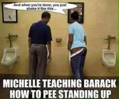 teaching how to peee standing up