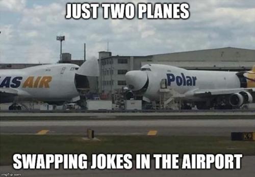 swapping jokes