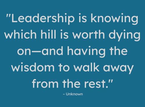 1-Leadership Know When to Walk Away