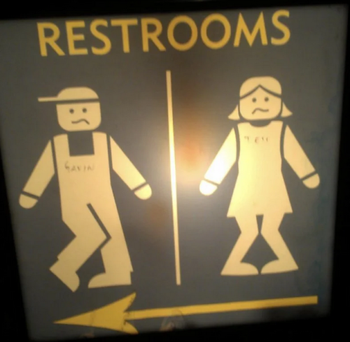 restrooms