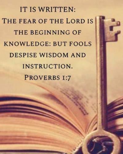 Proverbs 1.7