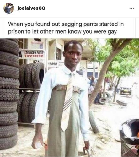 sagging pants