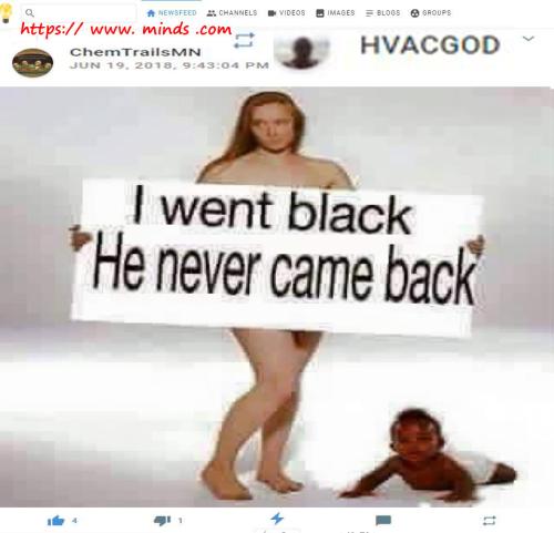 i went black he never came back